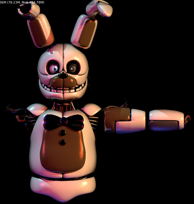 Tried my best to remake that fnaf 4 spring bonnie head :  r/fivenightsatfreddys