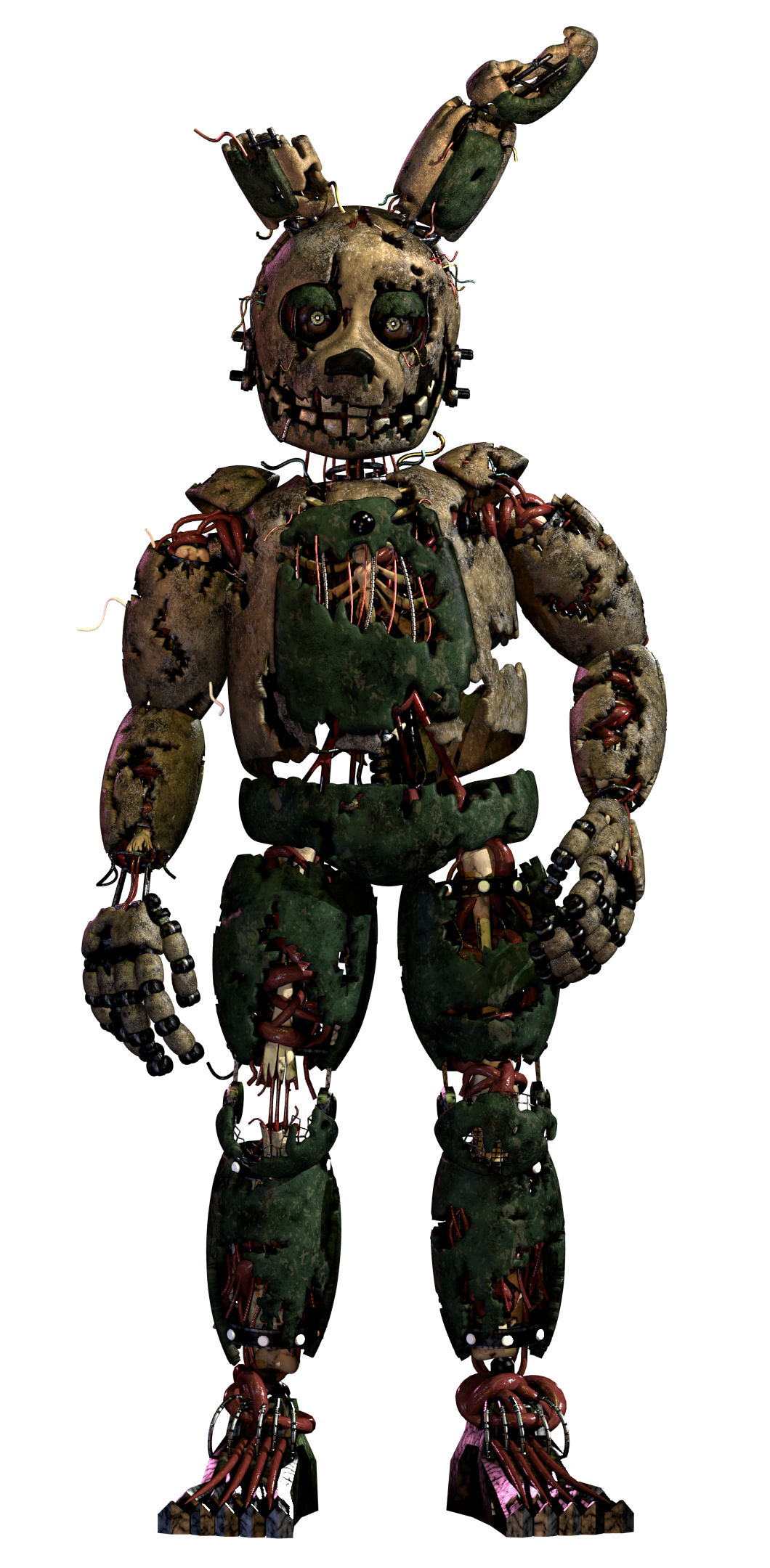 Spring Trap Db Springtrap v14 fullbody render by Torres4 on DeviantArt