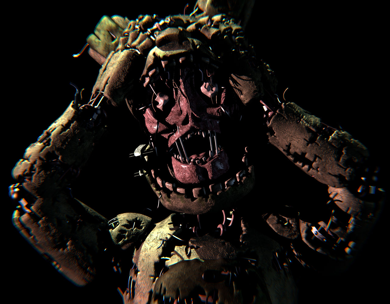 Springtrap Death Screen Springtrap Rare Screen Recreation by Torres4 on DeviantArt