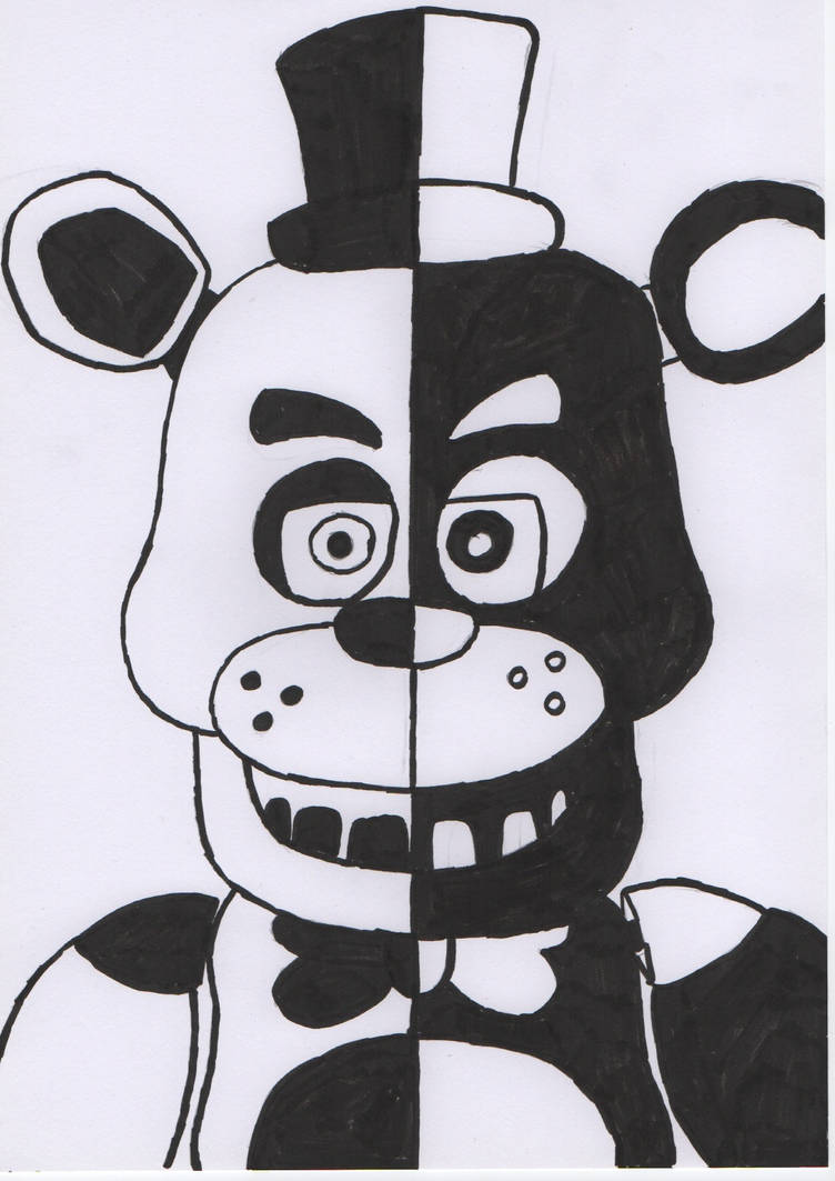 Five Nights At Freddy s Black And White Freddy By GrundyTV On DeviantArt five-nights-at-freddy-s-black-and-white-freddy-by-grundytv-on-deviantart
