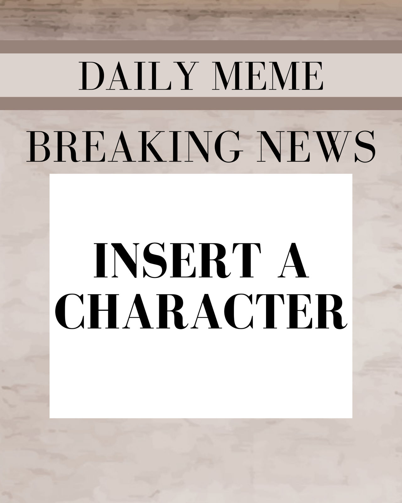 Newspaper Template Memes Breaking News Transparent Meme Template
