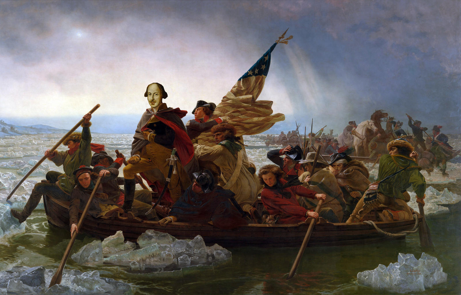 Shakespeare Crossing the Delaware