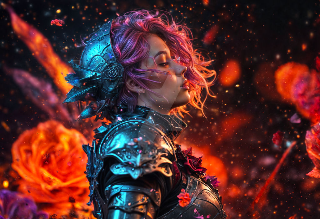 Abstract Knight Female Knight - Abstract Art by NovaPlexxArt on DeviantArt