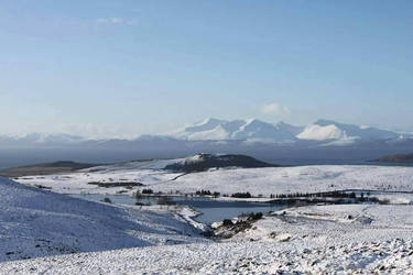 Snow over Arran 