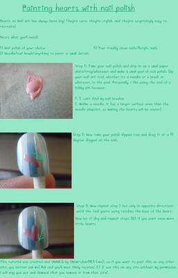 how to make hearts with nail polish