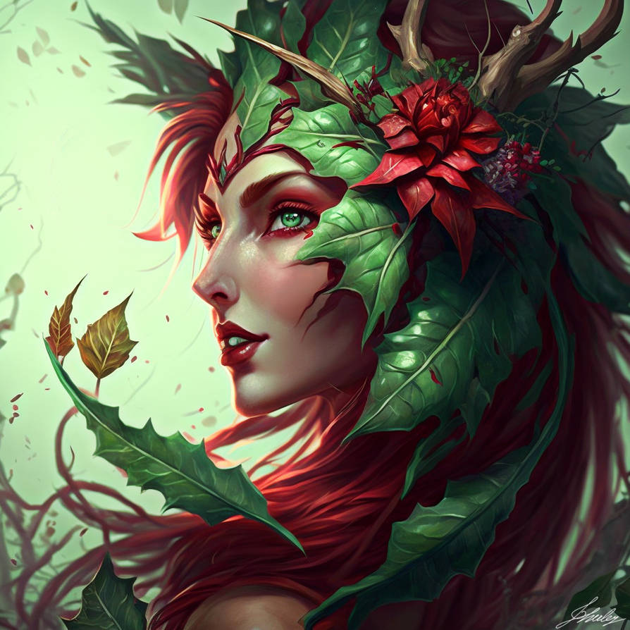 Zyra from League of Legends portrait by SherleySevenfold on DeviantArt