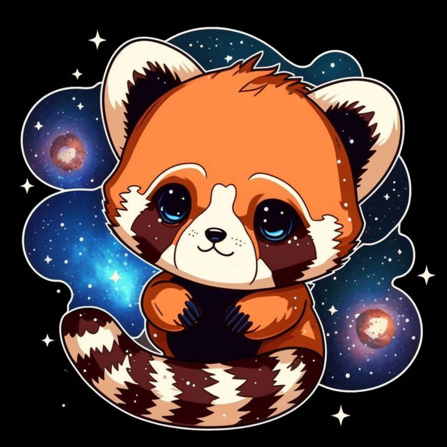 Cute little Red Panda sticker by SherleySevenfold on DeviantArt