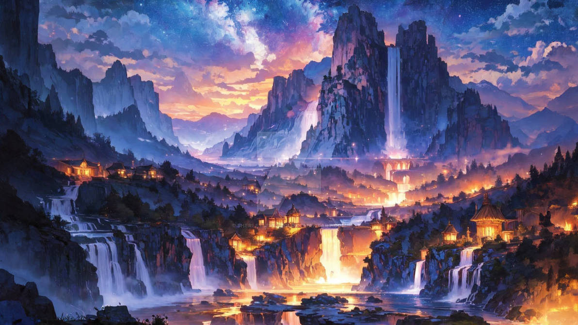 Majestic Waterfalls - Desktop Wallpaper by SherleySevenfold on DeviantArt