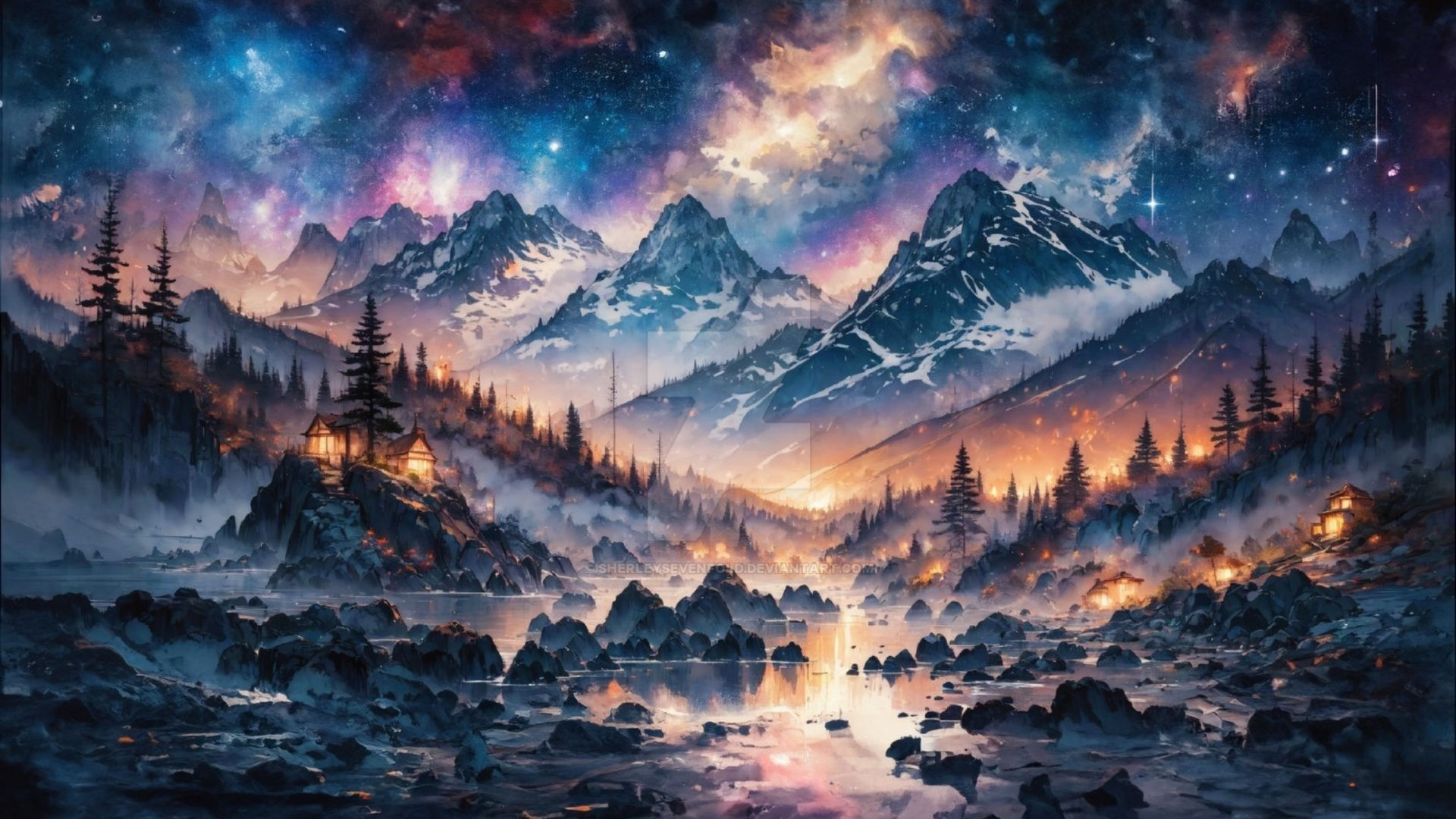 Celestial Dance - Desktop Wallpaper by SherleySevenfold on DeviantArt