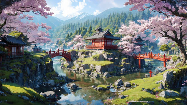 Sakura Dreamscape - Desktop Wallpaper