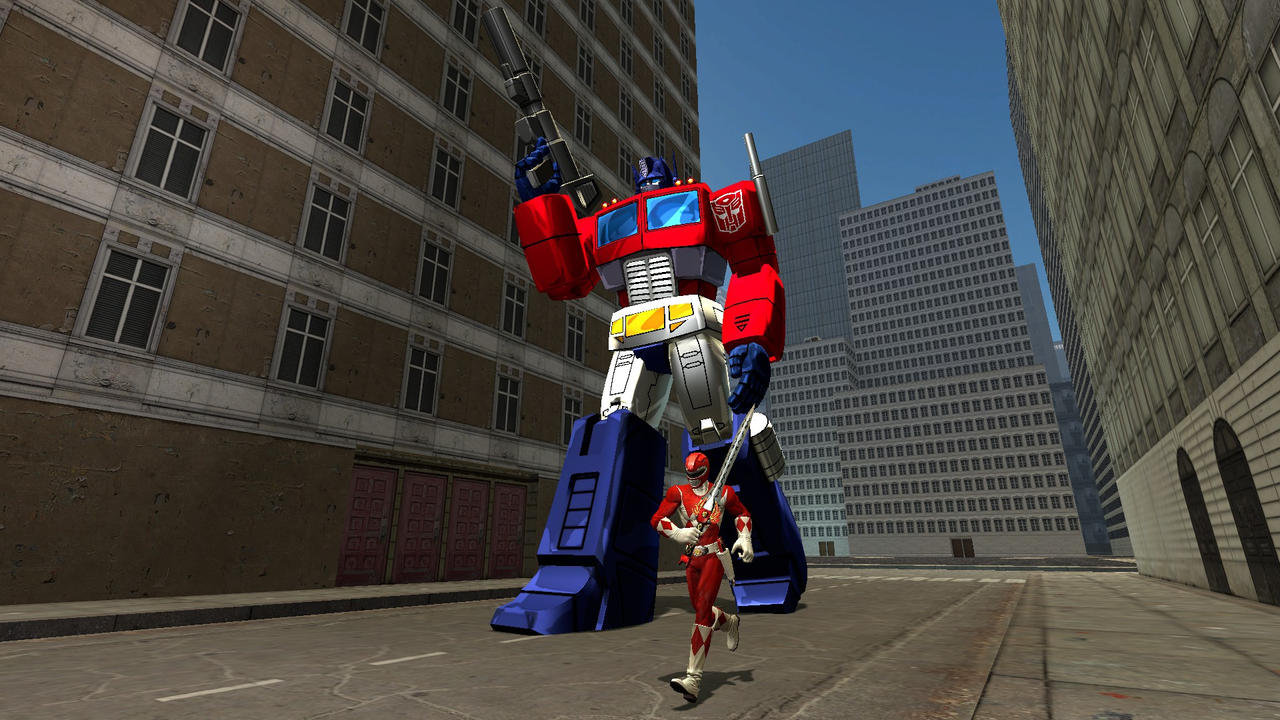 Optimus Prime and Red Ranger by Awesomeblasto on DeviantArt