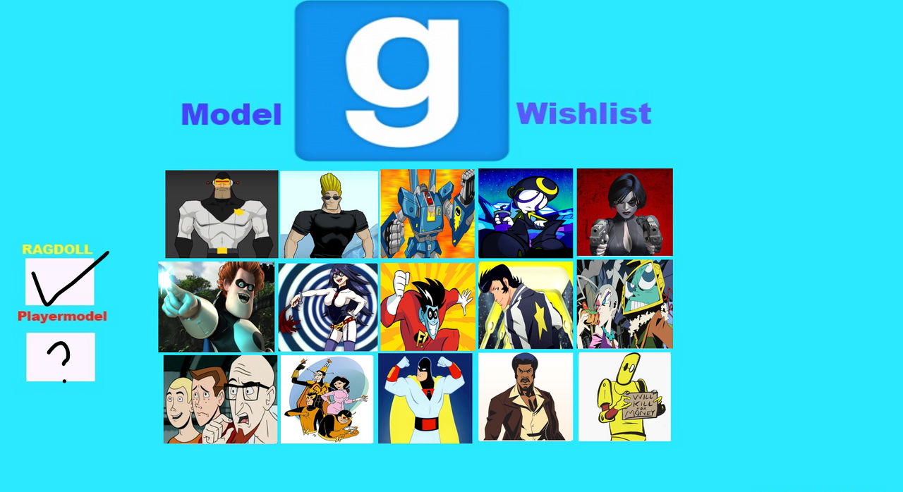 My GMOD Models Wishlist 2