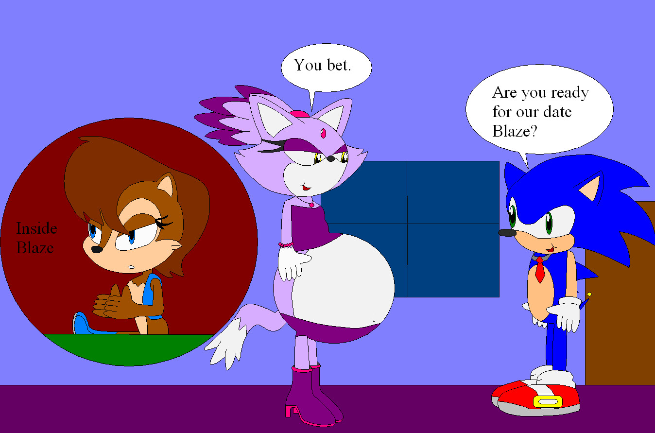 Sonic and Blaze going out