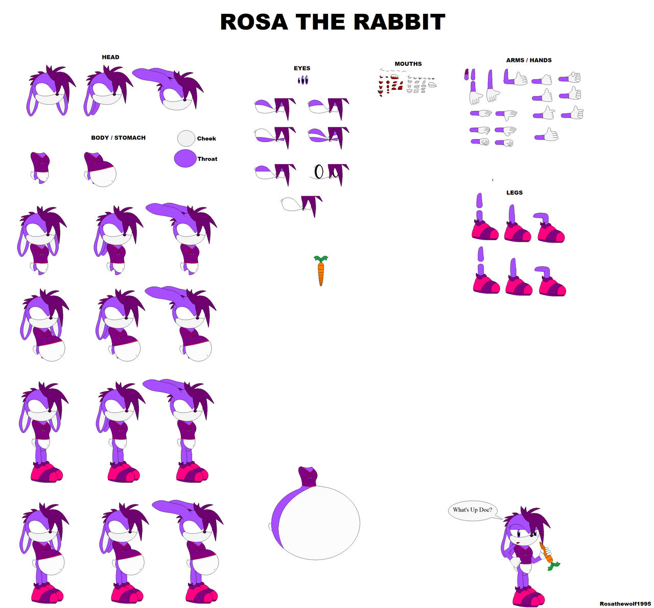 Rosa The Rabbit Character Builder Kit 2021 by shadevore on DeviantArt