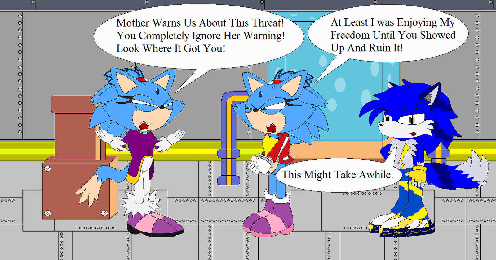 Sister Arguing by shadevore on DeviantArt