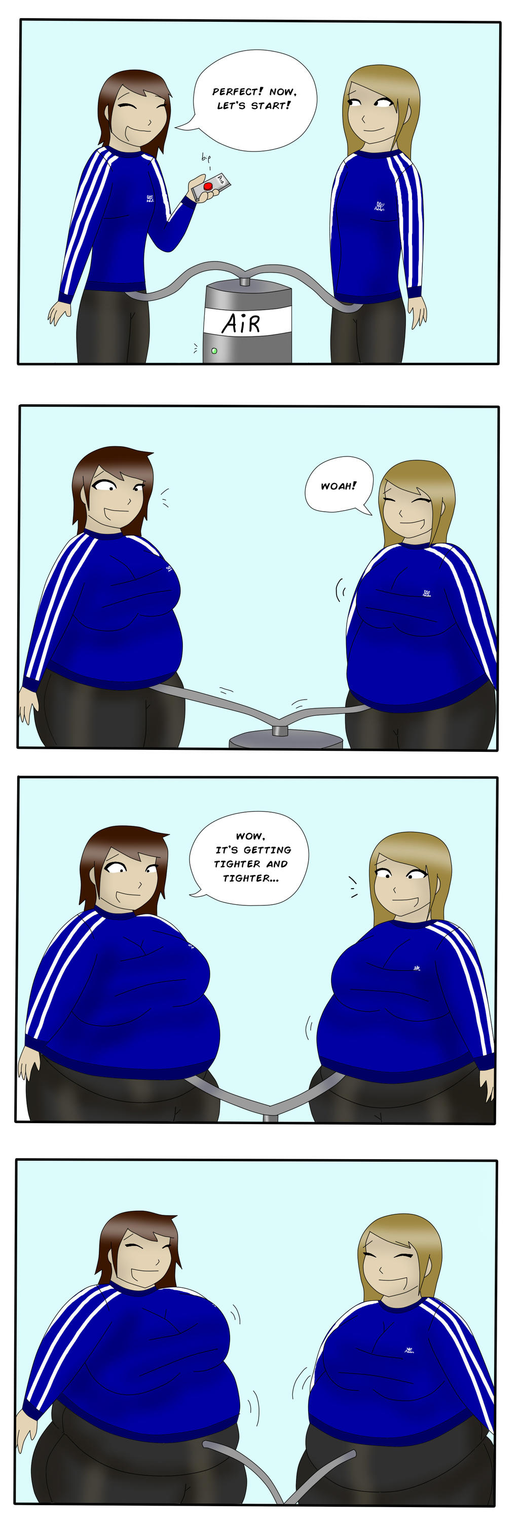 Comm: Fun with Inflation suits by chubbystuck-lover on DeviantArt