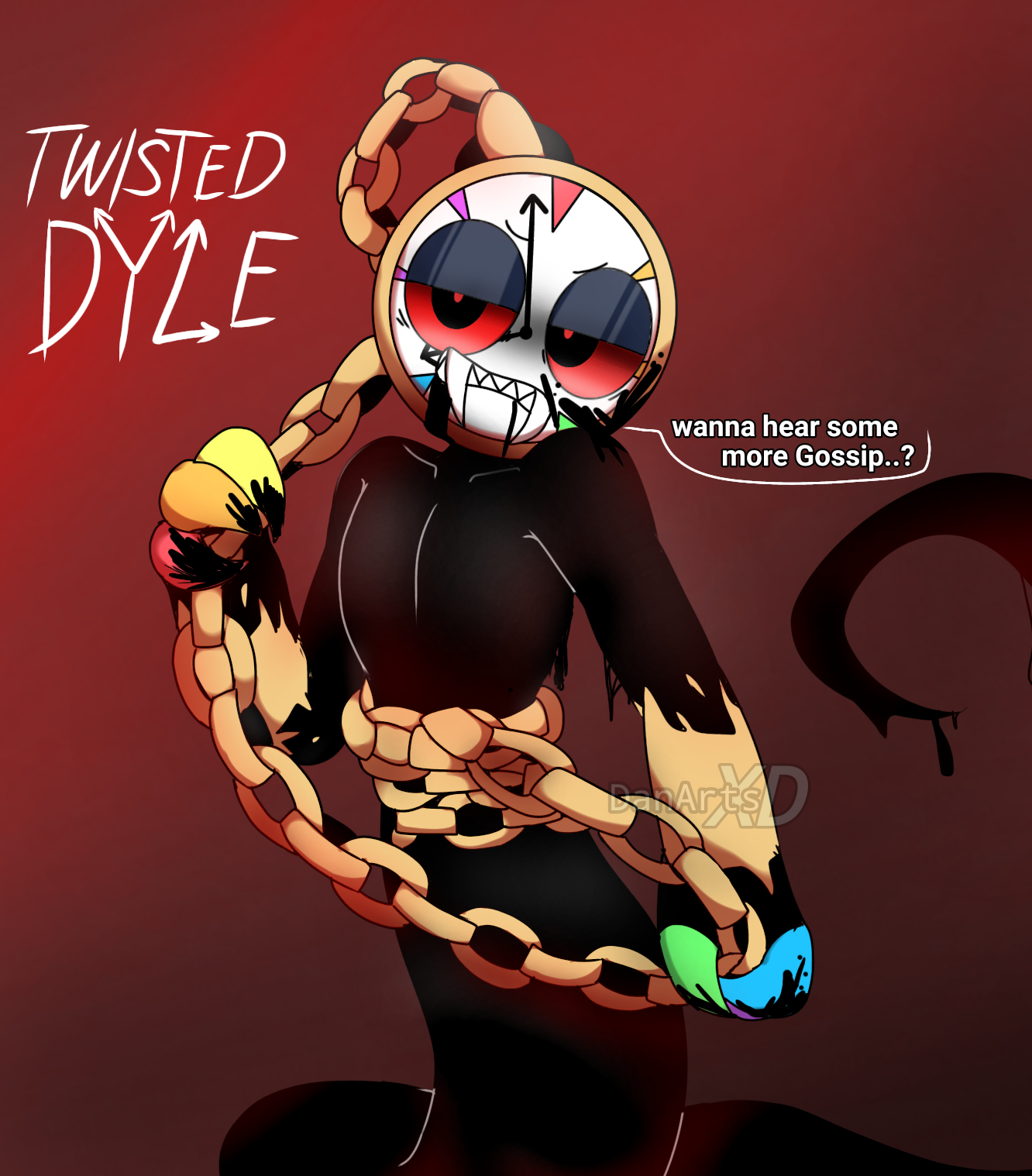 Dyle X Rarity Twisted Dyle (Dandy's World) by DanArtsXD on DeviantArt