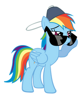 Rainbow Dash, my first vector