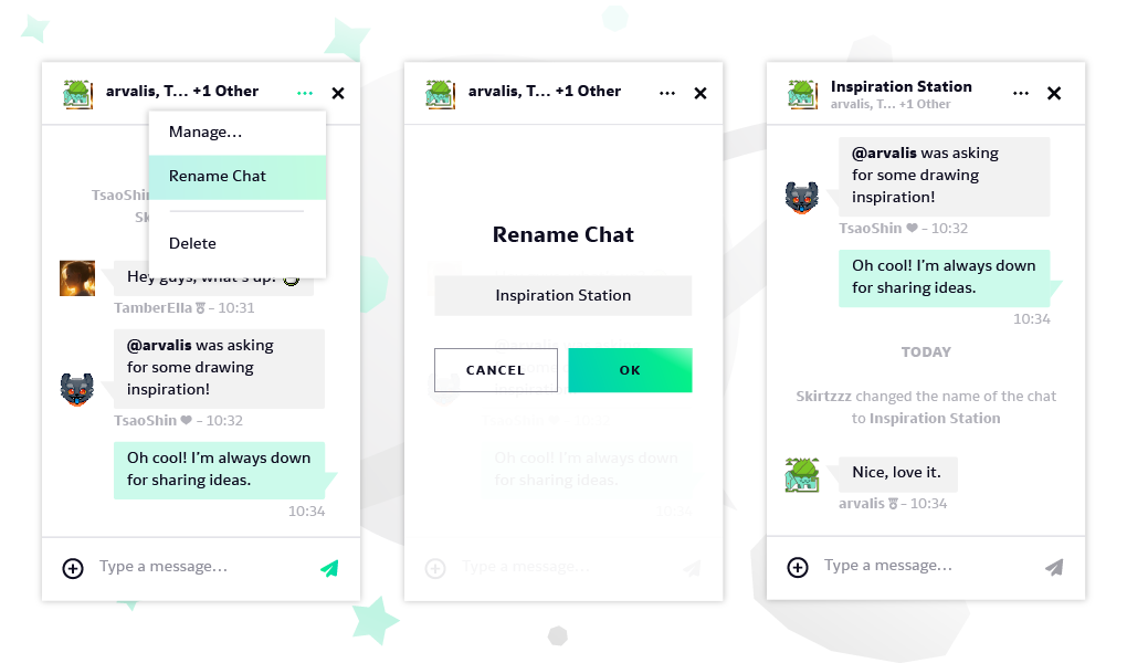 A New Way to Chat on DeviantArt by team on DeviantArt