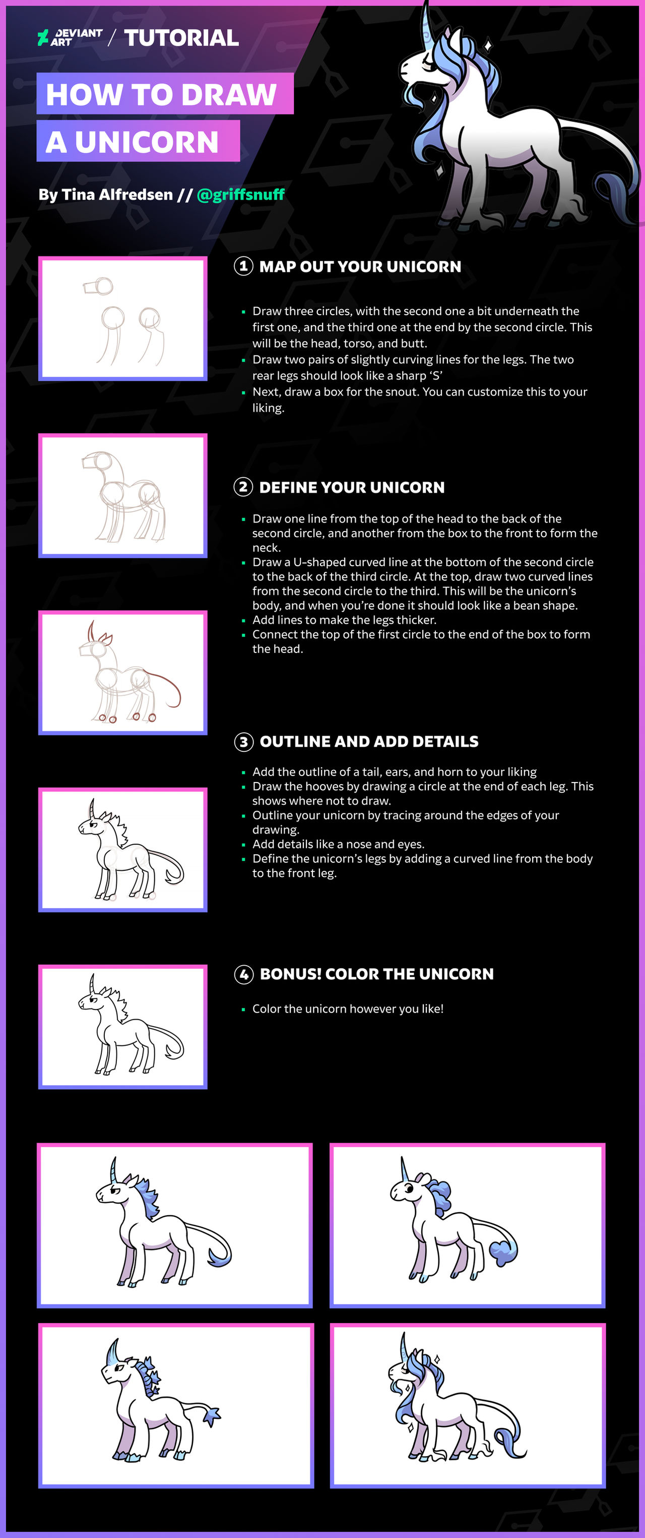 Draw a Unicorn with griffsnuff by team on DeviantArt