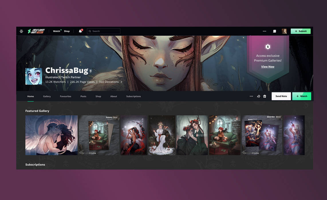 Deviantart Promotion Add banners to promote your Premium Galleries! by team on DeviantArt