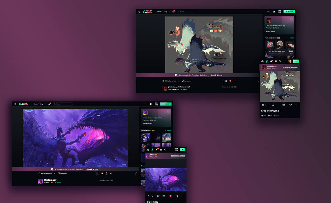 Add banners to promote your Premium Galleries! by team on DeviantArt