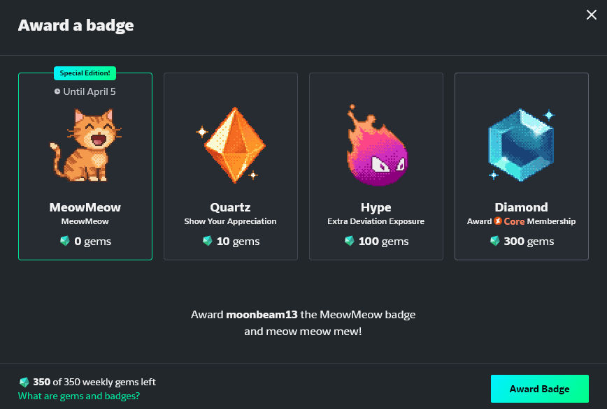 Meowmeowcontentbadge