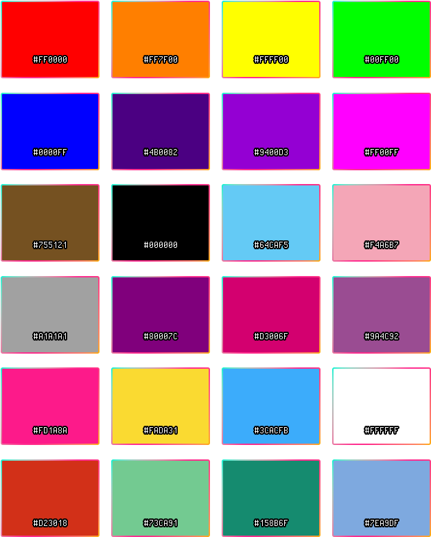 Hexcodes-colors