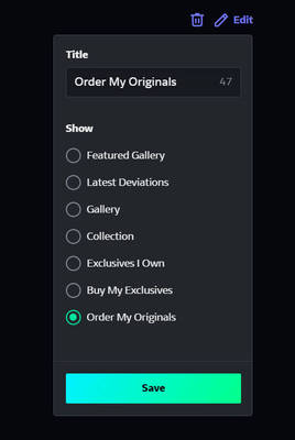 Order My Originals Gallery