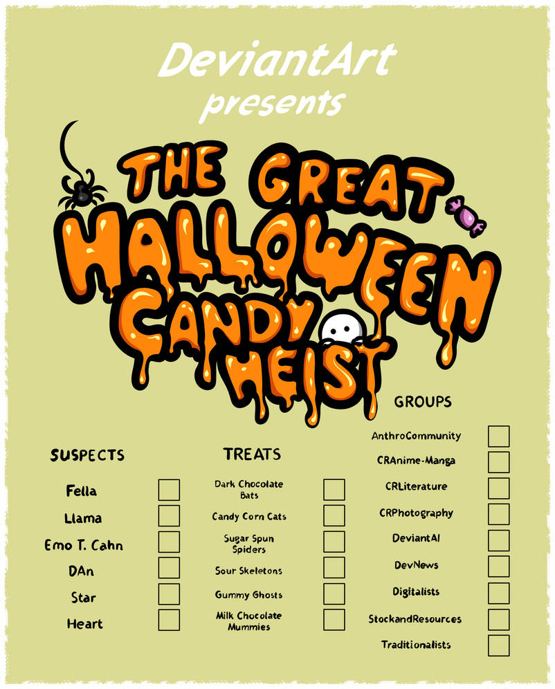 The Great Halloween Candy Heist: Evidence Sheet