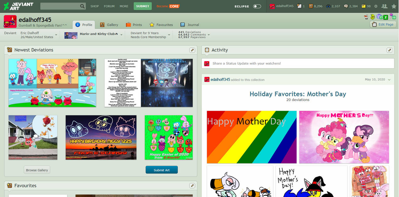 My Deviantart Profile Page Before Eclipse By Estar99 On Deviantart My Deviantart Profile Page Before Eclipse By Estar99 On Deviantart