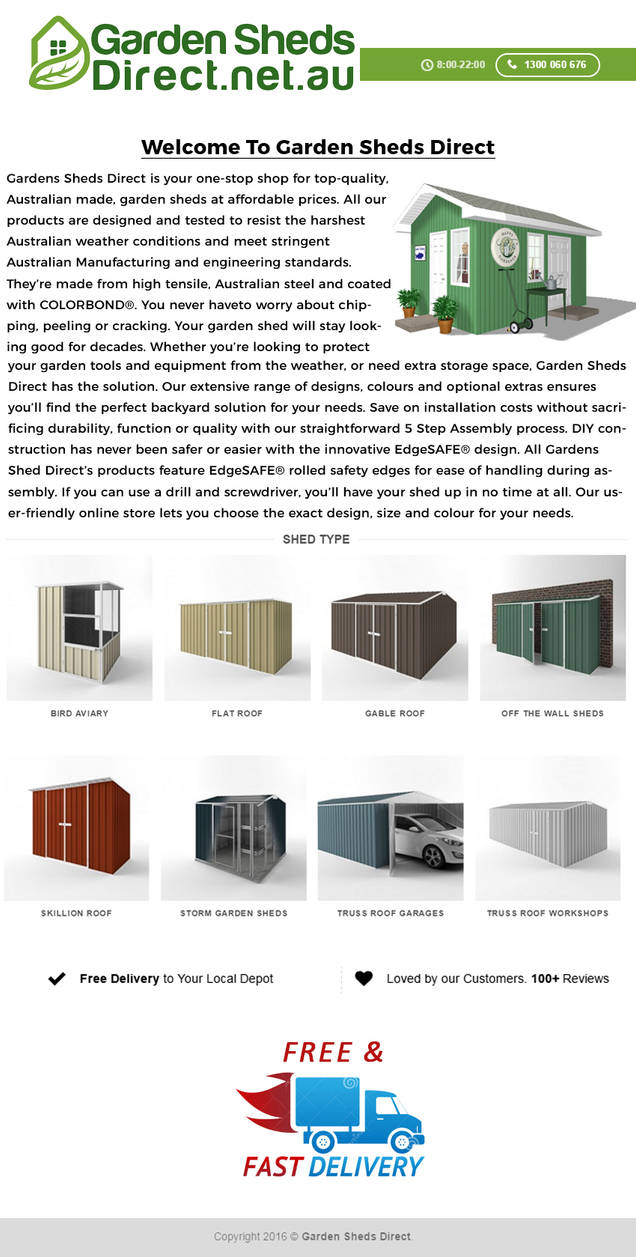 Garden Sheds Direct Infographics by percyfrank123