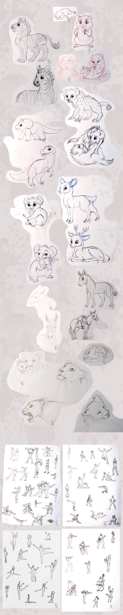 Traditional Sketch Dump by Miosita