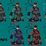 Solid Snake portait with palettes