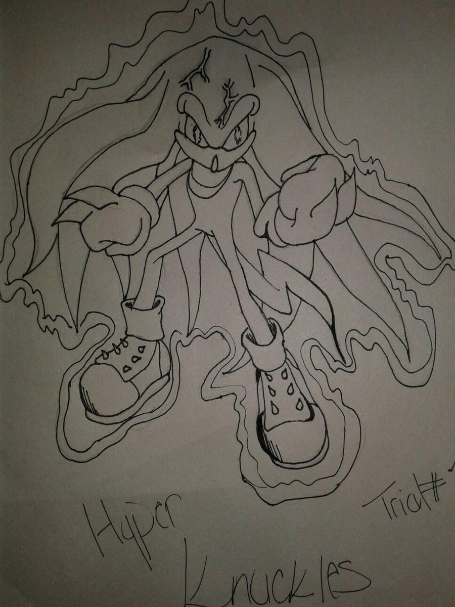 Hyper Knuckles Deviantart hyper knuckles by TheNobleSavageIzzy on DeviantArt