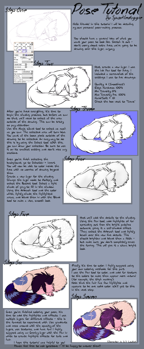 Full Pose Tutorial by Sparkledoggie