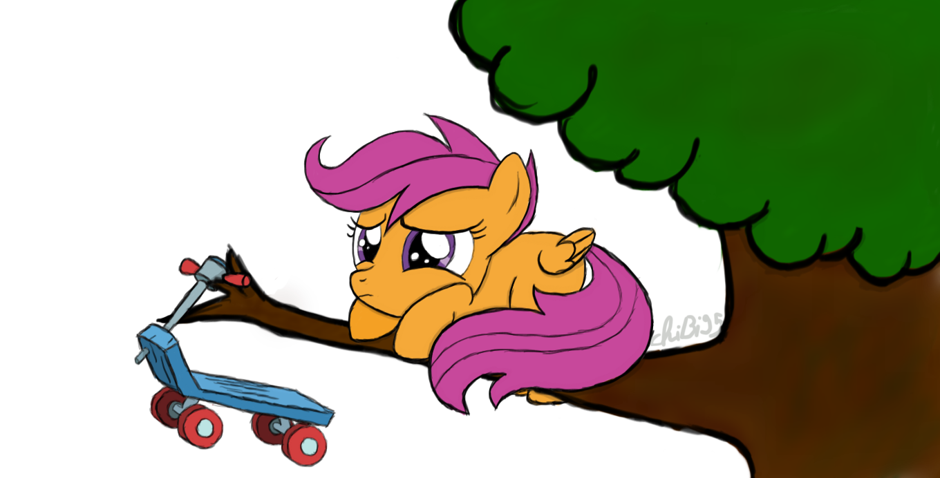 Scootaloo - stuck