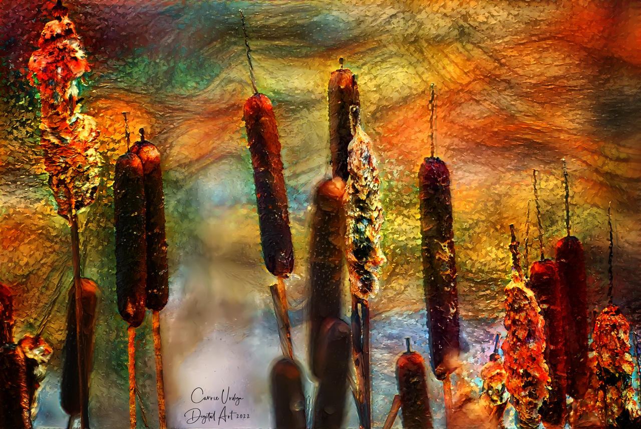 Cattails by the Lake by FragmentedDream on DeviantArt
