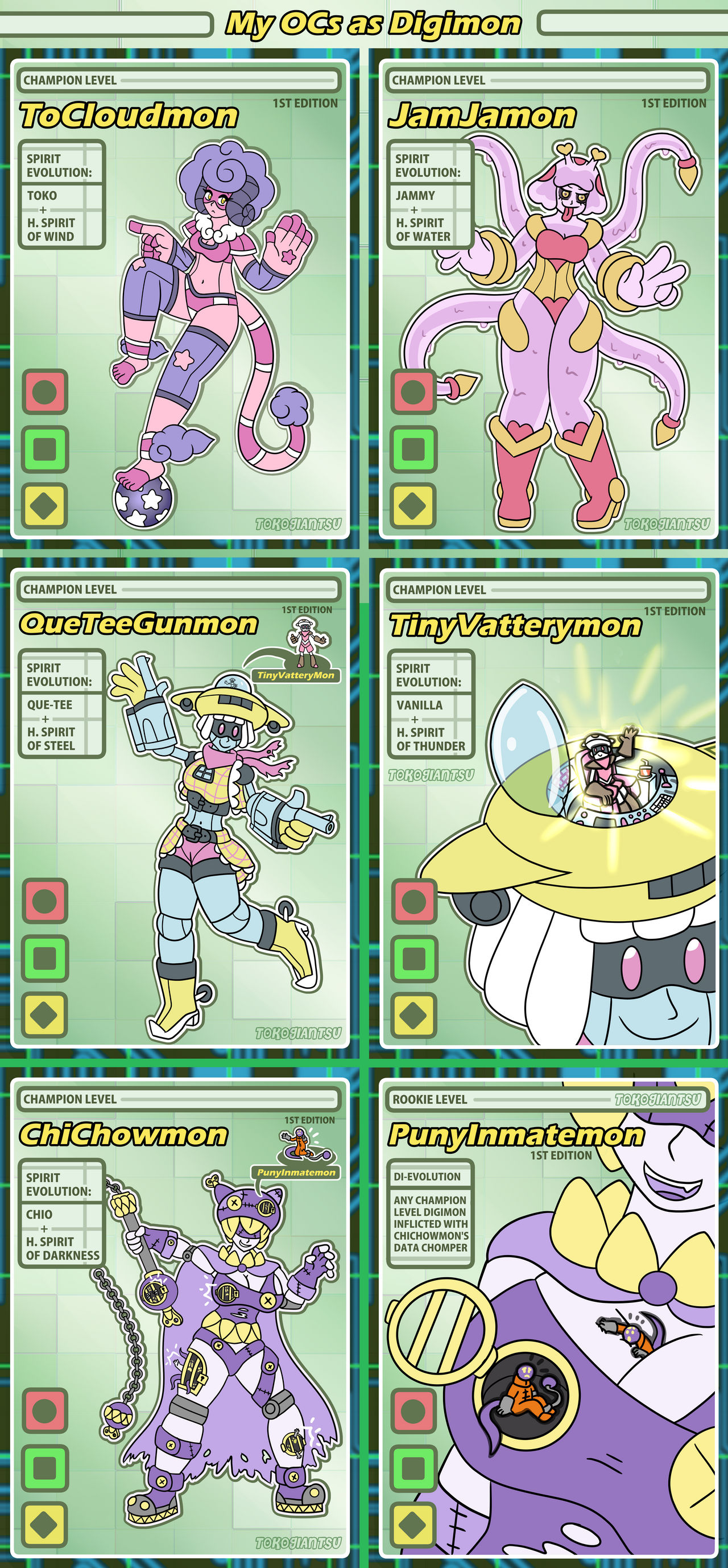 Digimon References My Ocs as Digimon Reference by TokoGiantsu on DeviantArt