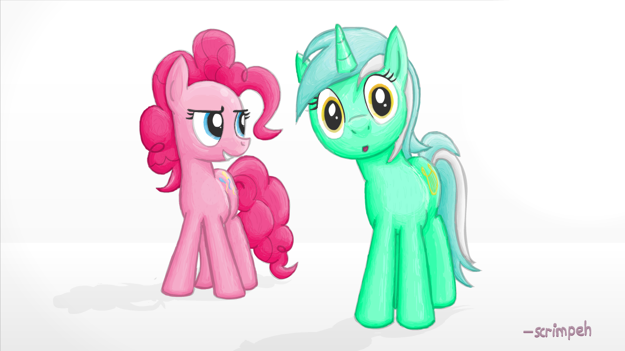 Pinkie and Lyra