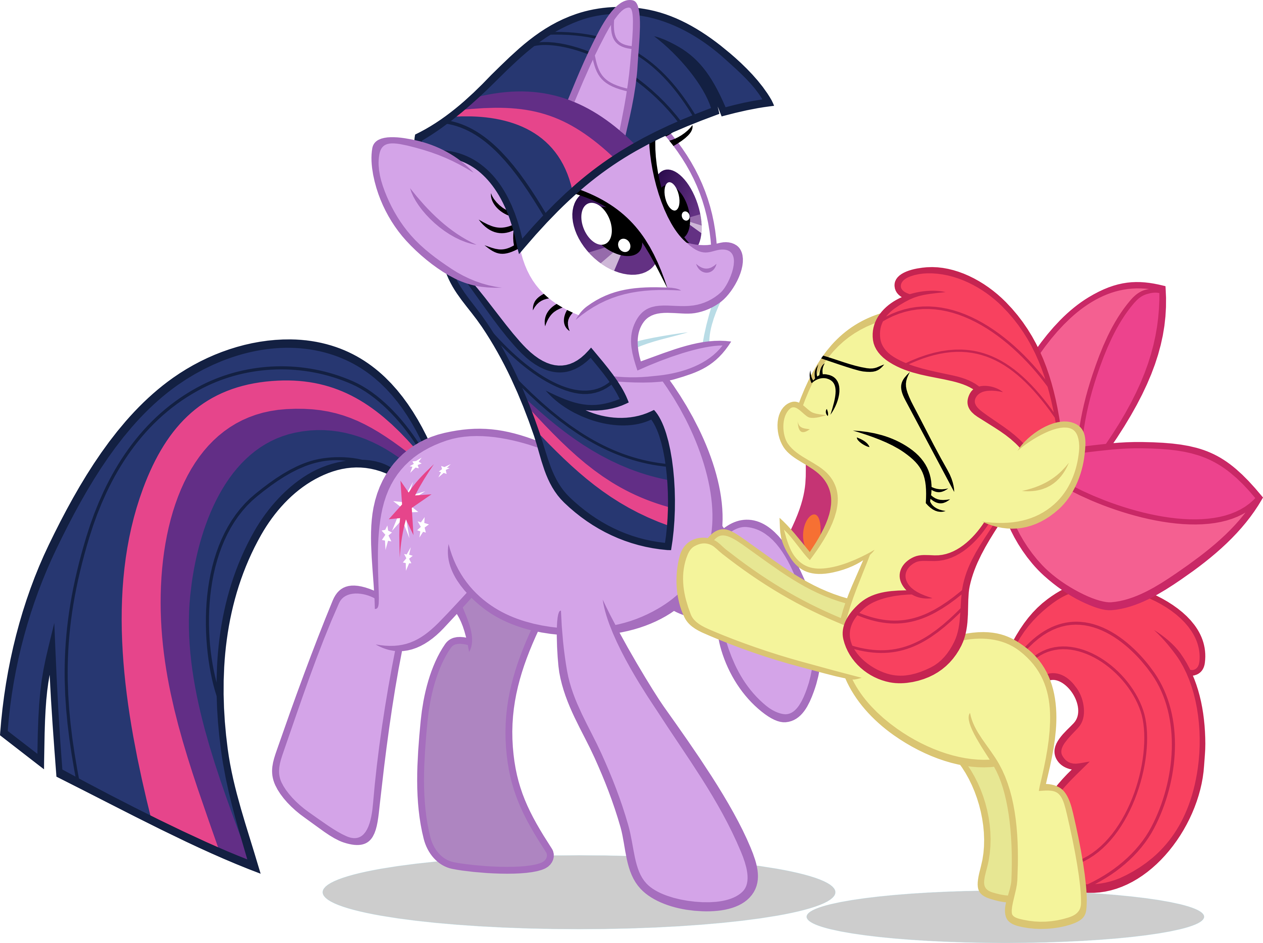 Apple Bloom begging Twilight Vector