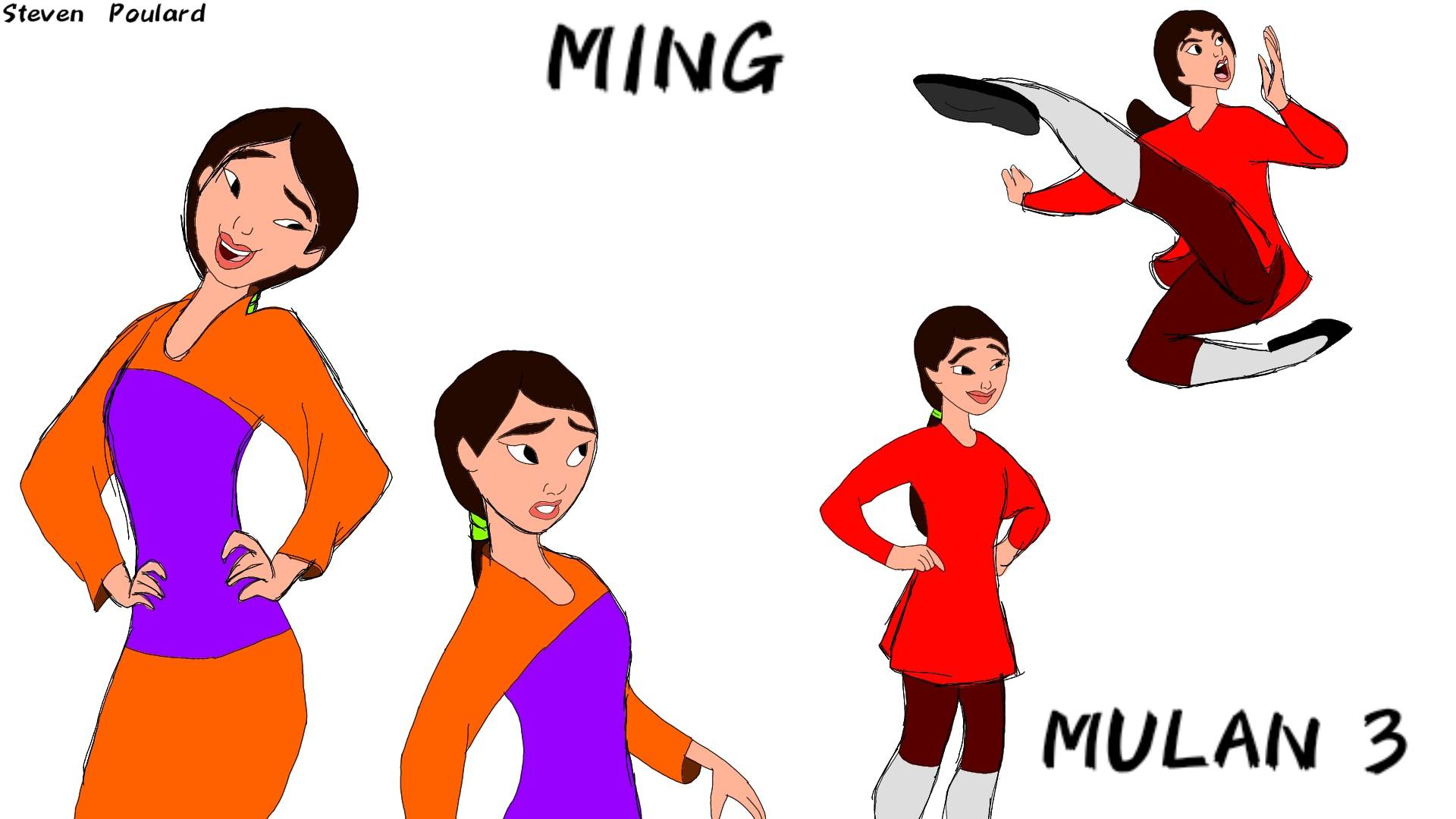 Ming Concept art character Mulan 3 by Spoulard on DeviantArt