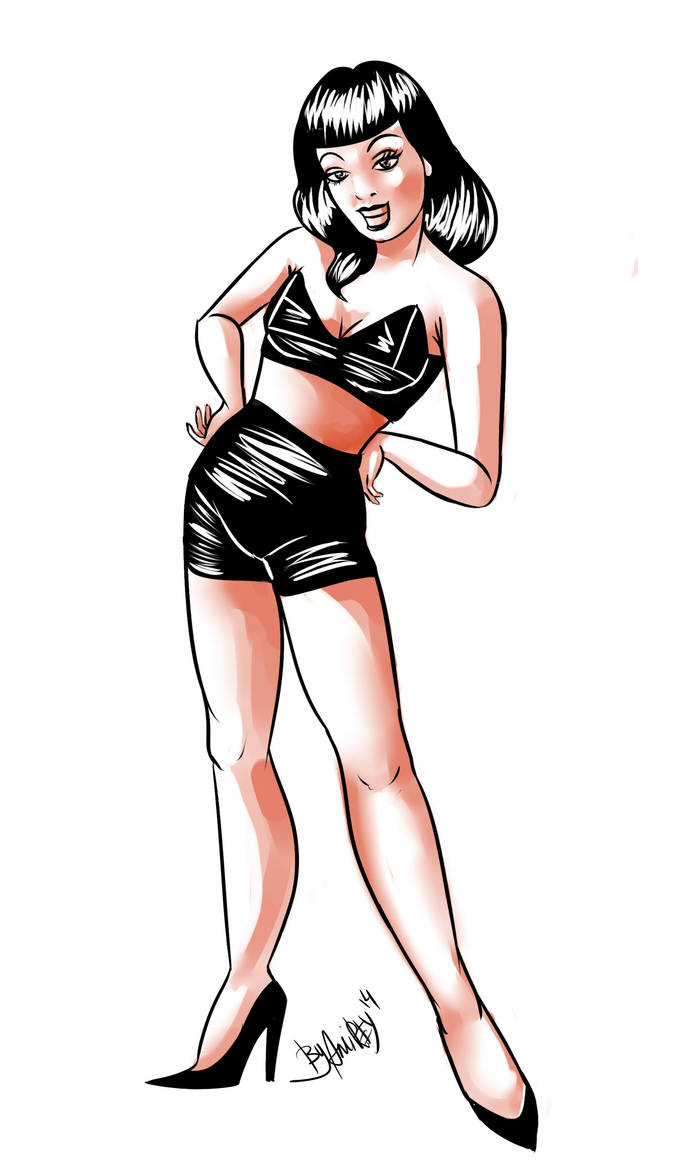 Bettie Page by Amirey on DeviantArt