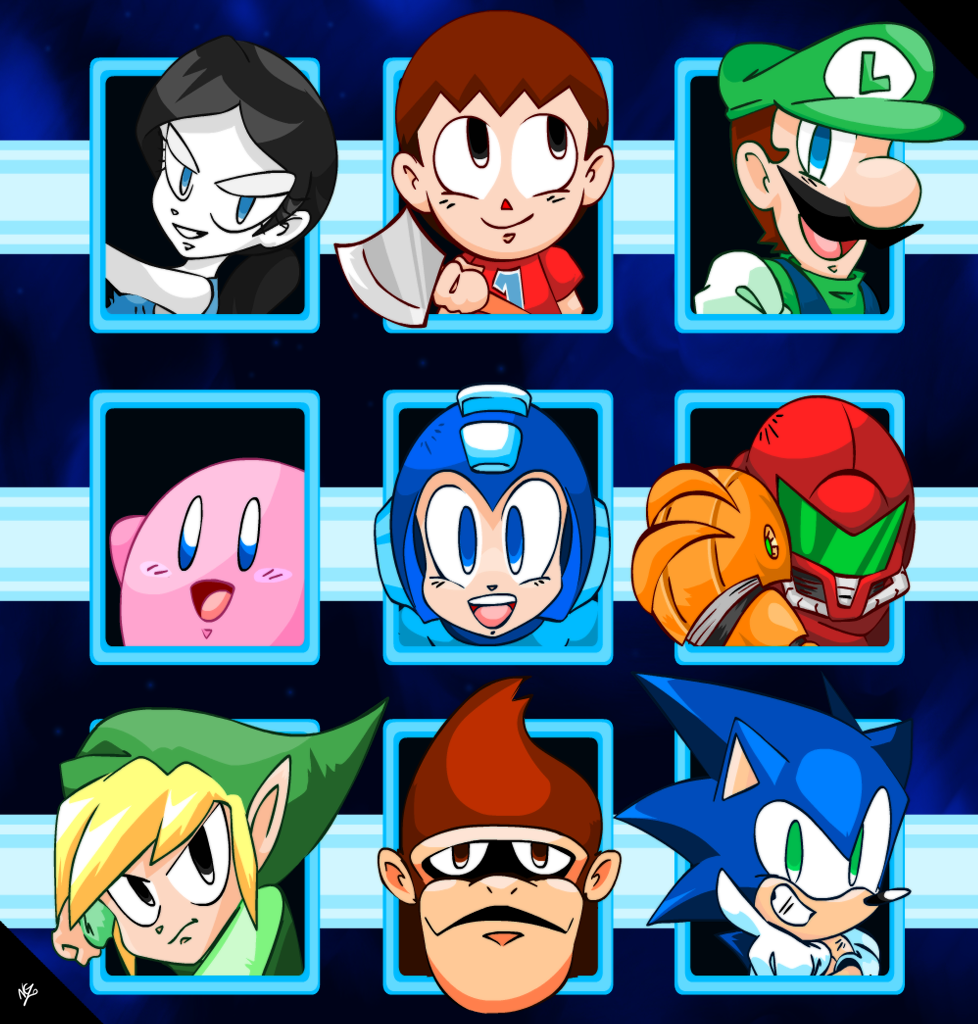 An odd set of Smash Masters! Go Megaman!