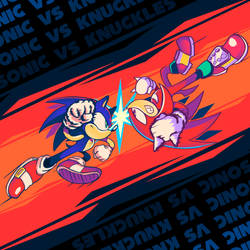 Sonic VS Knuckles!