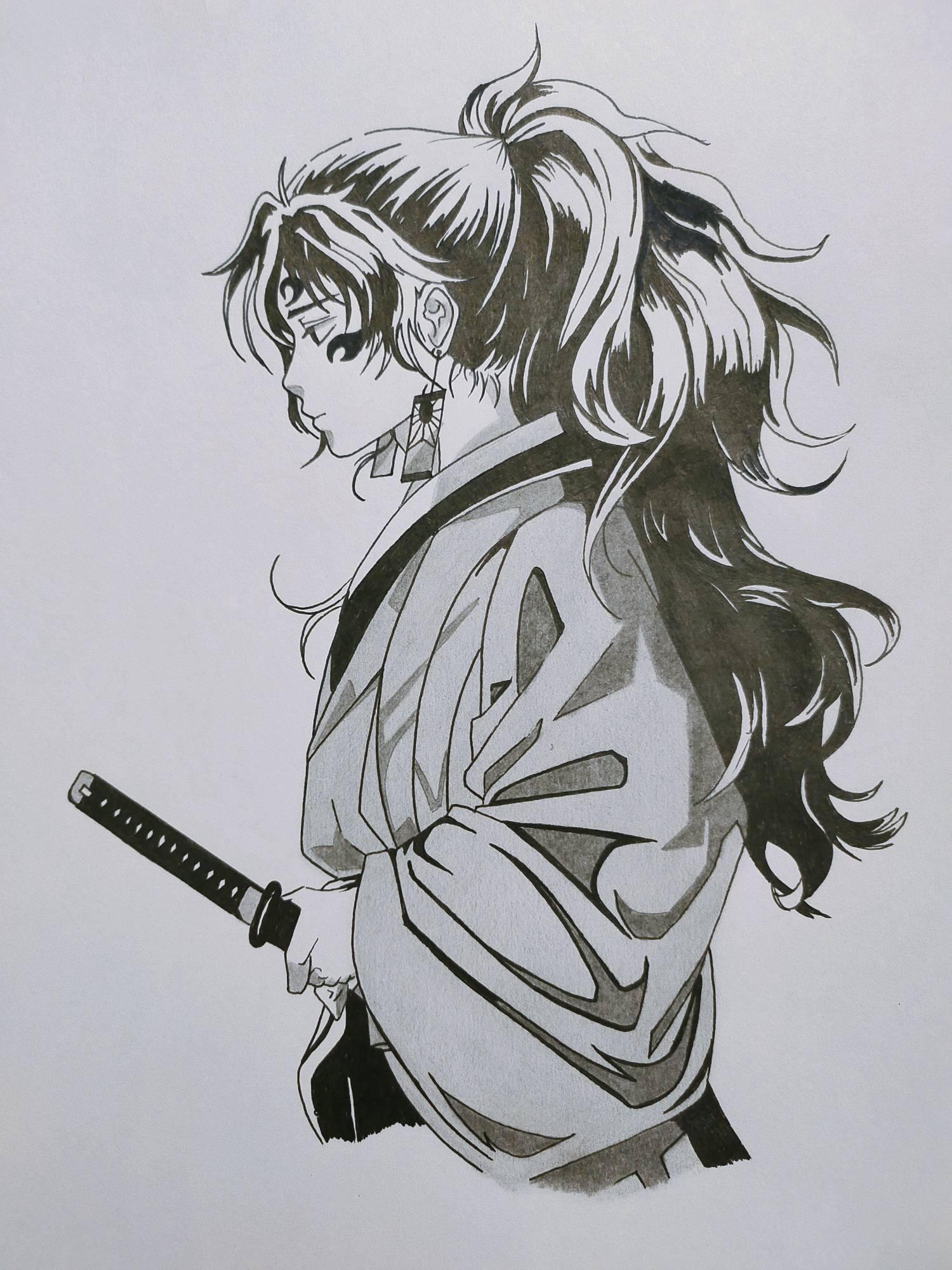 demon slayer yoriichi drawing｜TikTok Search