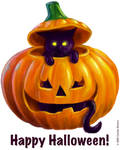 Halloween Kitty by cocowash
