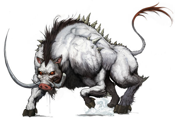 Daemon Boar - Ready to Attack