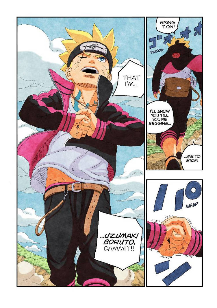 Current Boruto Chapter Boruto from the recent chapter colored by me. by malupit8ian on DeviantArt