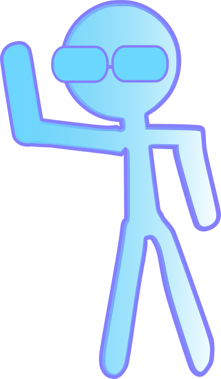 Gradient Stick figure by stickdem0n on DeviantArt
